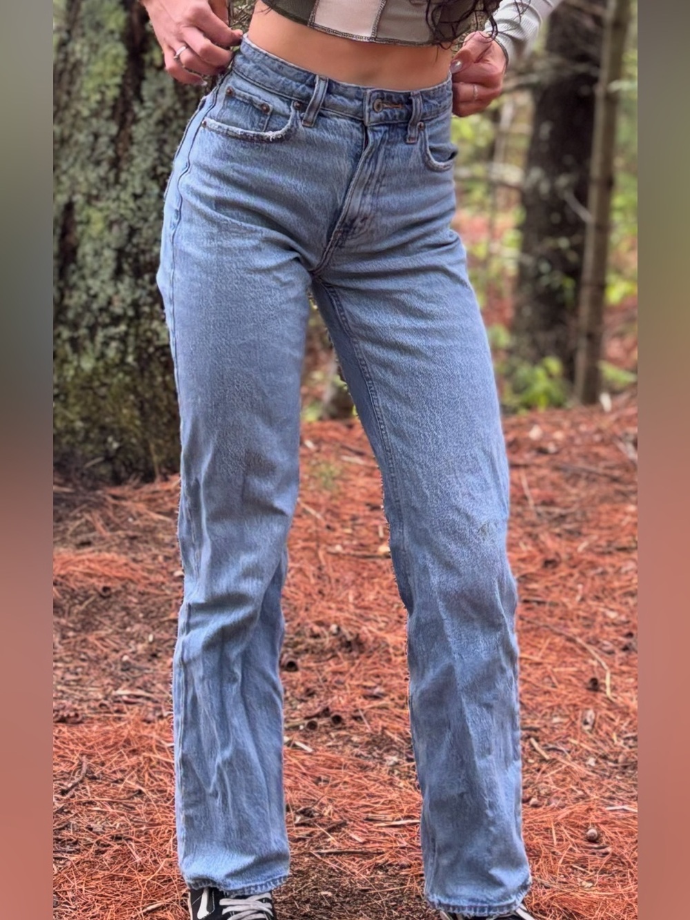Abercrombie & Fitch Light Blue Straight Jeans